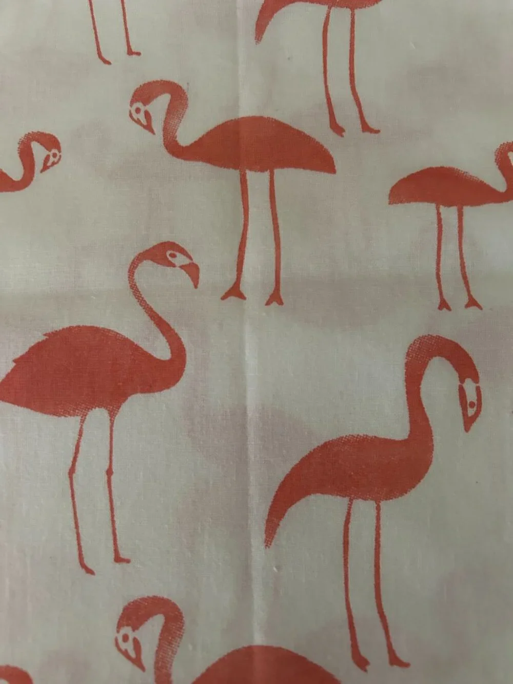 Two Pier 1 Imports Coral and White Flamingo Print Dinner Napkins 20